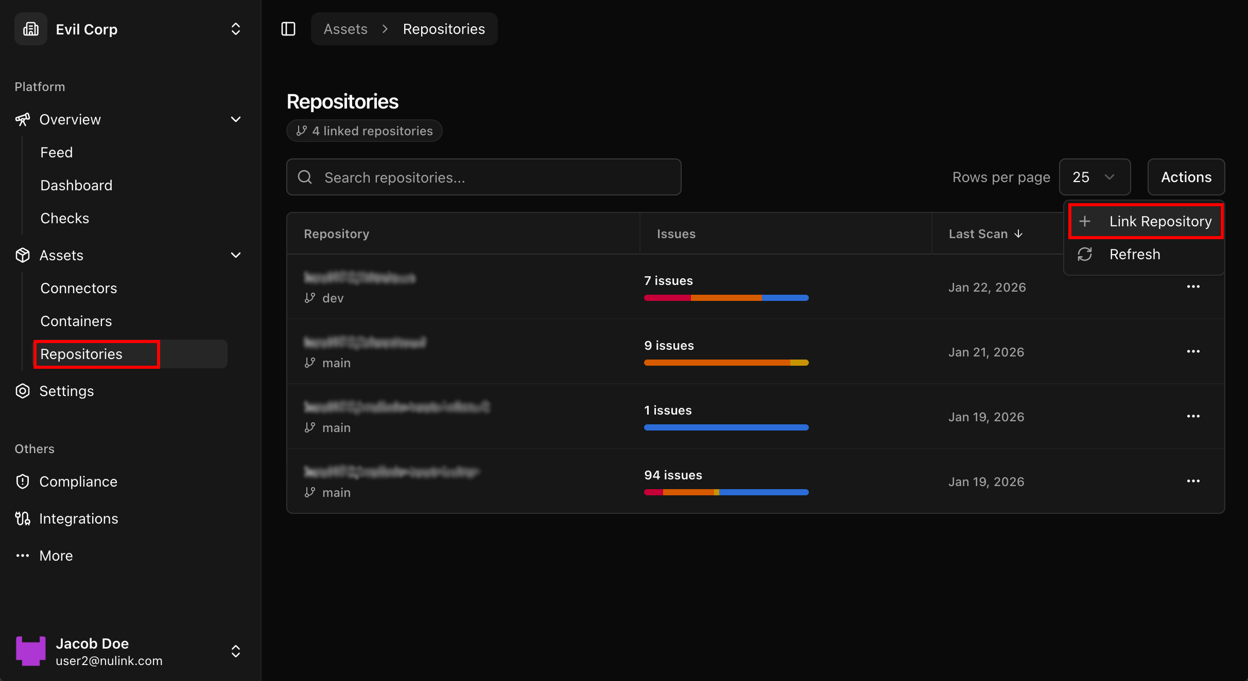 Scanning The Repostory